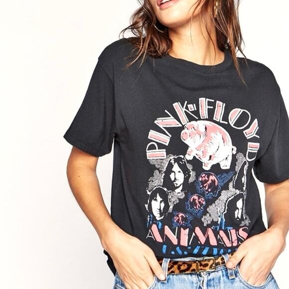 DAYDREAMER Pink Floyd Animals 1977‎ US Tour Graphic Tee T Shirt Size S CROPPED - Picture 8 of 8